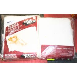 PAIR OF REGENCY QUILTED MATTRESS PADS