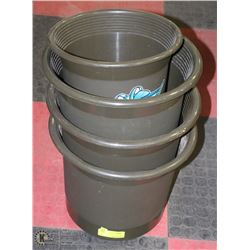 LOT OF 3 MATCHING PLANTERS