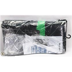 3 GROMMET TOP CURTAINS ,,BLACK52" BY 54"L