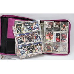 ESTATE BINDER WITH 480 PLUS HOCKEY CARDS ,