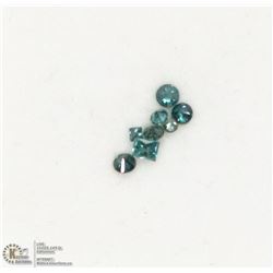 21) GENUINE BLUE DIAMOND GEMSTONES