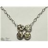 Image 1 : 22) 10K WHITE GOLD DIAMOND NECKLACE