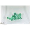 Image 1 : 30) GENUINE EMERALD GEMSTONES