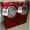Image 1 : NEW RED LG ULTRA LARGE CAPACITY WASHER AND