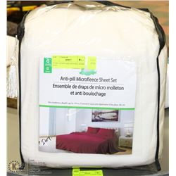 IVORY QUEEN SIZE ANTI PILL SUPER SOFT