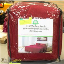 CRANBERRY QUEEN SIZE ANTI PILL SUPER SOFT