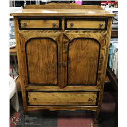 VINTAGE ARMOIRE ON WHEELS