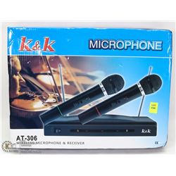 NEW K&K DUAL MICROPHONES WITH RECEIVER