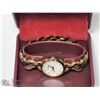 Image 3 : 39) BULOVA MOTHER OF PEARL DIAL CRYSTAL STAINLESS