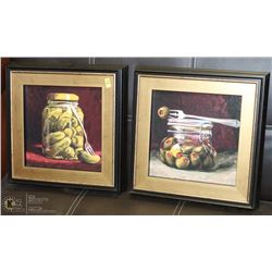 2 PICTURES  OF OLIVES  15"X14"X RETAILS $120.00