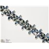 Image 1 : 41) STERLING SILVER SAPPHIRE HANDCRAFTED BRACELET