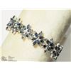 Image 2 : 41) STERLING SILVER SAPPHIRE HANDCRAFTED BRACELET