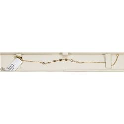 44) 10K GOLD CHAMPAGNE DIAMOND BRACELET