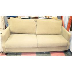 SHOWHOME LIGHT BROWN FABRIC SOFA