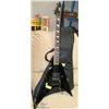 Image 1 : GUITAR ELECTRIC BLACK LTD EX1200 V SHAPE WITH