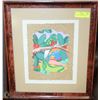 Image 1 : FRAMED ARTWORK BIRD 16X19