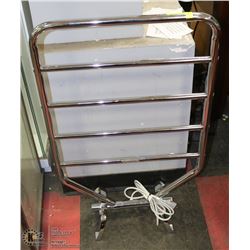 WARMRAILS CHROME FLOOR STANDING TOWEL