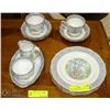 Image 1 : ROYAL ALBERT BONE CHINA SILVER BIRCH DISH SET INCL