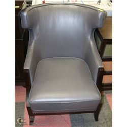 SHOWHOME GREY NAILHEAD ACCENT CHAIR ON CHOICE