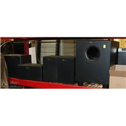 SET OF NUANCE SURROUND SOUND SPEAKERS WITH SUB