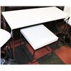 Image 1 : SHOWHOME WHITE SOFA TABLE 18"X46"X32"H WITH END