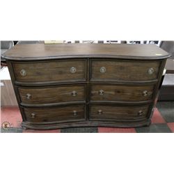 SHOWHOME 6 DRAWER DRESSER 69"X18"X39"H