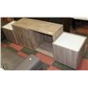 Image 1 : SHOWHOME WOOD TONE SIDEBOARD WITH 2 NIGHT STANDS