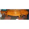 Image 1 : 3PC WOOD COFFEE TABLE SET.