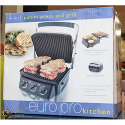 #55-EURO-PRO 4-IN 1PANINI PRESS AND GRILL