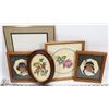 Image 1 : LOT OF 4 PETIT POINT EL FRAMED.