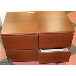 SET OF 2 NITESTANDS WITH DRAWERS