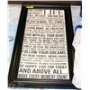 Image 1 : INSPIRATIONAL LIFE WALL ART IN BLACK FRAME
