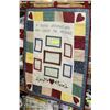 Image 1 : HANDMADE QUILTED PICTURE COLLAGE WALL