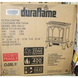 #6-DURAFLAME ELECTRIC FIRE PLACE STOVE