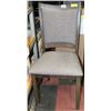 Image 1 : SHOWHOME WOOD AND FABRIC SIDECHAIR