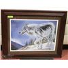 Image 1 : PICTURE FRAME "HIGH COUNTRY VIGIL" SIGNED BY LINDA