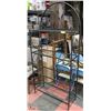 Image 1 : WROUGHT IRON BAKERS RACK WITH 4 SHELVES 12"X34"X71