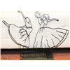 Image 1 : 2 IRON ROD DANCING GIRLS FENCE DECOR
