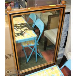 WOOD FRAMED MIRROR