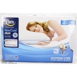SERTA STAY COOL DUO GEL MEMORY FOAM PILLOW