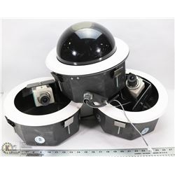 LOT OF 3 PANASONIC COLOR CCTV CAMERA WV-CP234 24VA