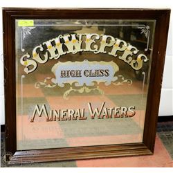 SCHWEPPES BAR MIRROR.