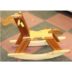 WOOD CHILDS ROCKING HORSE