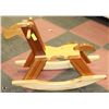 Image 1 : WOOD CHILDS ROCKING HORSE