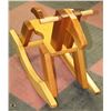 Image 2 : WOOD CHILDS ROCKING HORSE