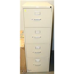 OFF WHITE 4 DRAWER FILING CABINET WITH 4   WALL
