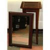 Image 1 : WALL HANGING MIRROR WITH WOOD PLANT HOLDER