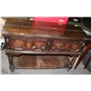 Image 1 : VINTAGE WOOD SIDEBOARD CRACKED TOP