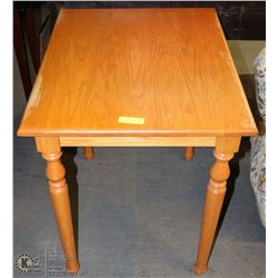 SMALLER CABIN  SOLID WOOD TABLE 30"X24"X29"H
