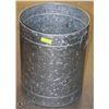 Image 1 : EXTRA-LARGE GALVANIZED 19"X23"H PAIL WITH HANDLES.